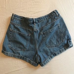 High Rise Denim Shorts